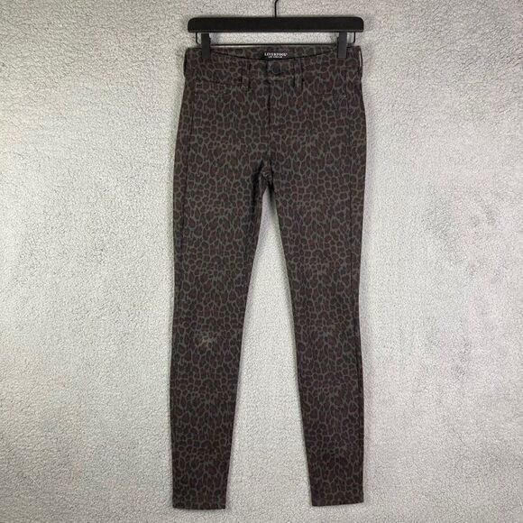 Liverpool Women's Cheetah Print Pants Leggings Madonna Stretch Size 0/25 - Picture 13 of 14